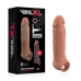 VirilXL Liquid Silicone V9 Brown Extension Sleeve, Adjustable, 13.5cm