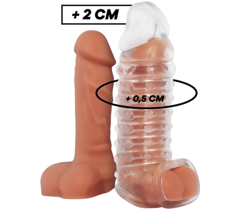 VirilXL V11 Transparent Extension Sheath - Adjustable TPE Intimate System