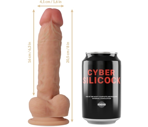 CYBER SILICOCK - ARNÉS SILICONA LÍQUIDA MAGNUS 20.5 CM -O- 4.1 CM