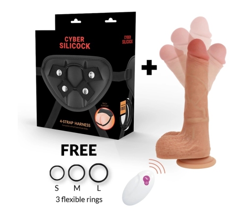 CYBER SILICOCK - ARNÉS SILICONA LIQUIDA MR RICK CONTROL REMOTO