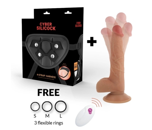 CYBER SILICOCK - ARNÉS SILICONA LIQUIDA JOHN CONTROL REMOTO