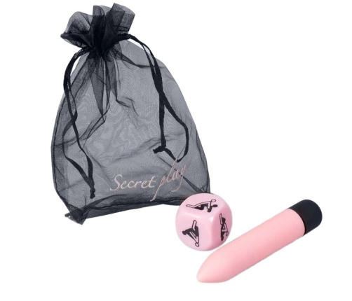 SecretPlay Sensual Feelings Kit - Pink Vibrating Bullet & Dice Set