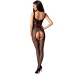 Passion BS078 Bodystocking Lace Design One Size Black