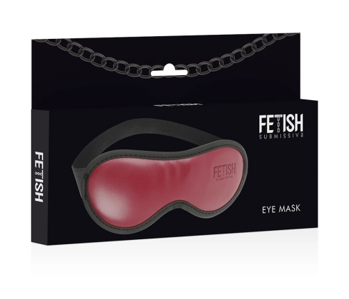 Fetish Submissive Vegan Leather Mask with Neoprene Lining, Adjustable Fit