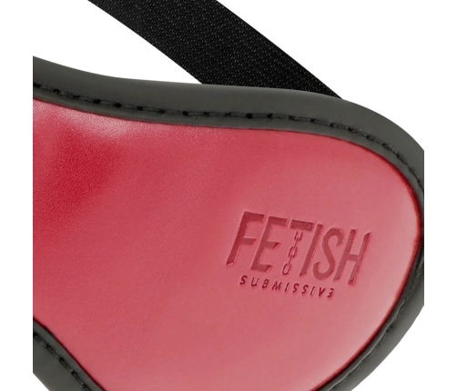 Fetish Submissive Vegan Leather Mask with Neoprene Lining, Adjustable Fit