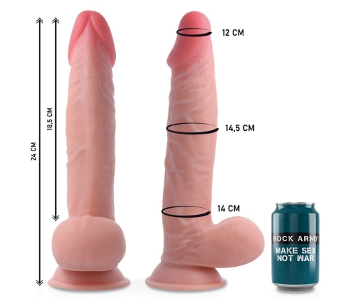 RockArmy Sherman Dual Density Intimate System with Harness 24cm Beige