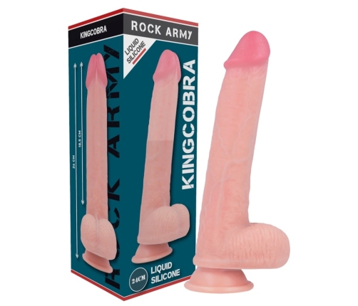RockArmy Kingcobra Liquid Silicone System 24cm with Premium Harness Set