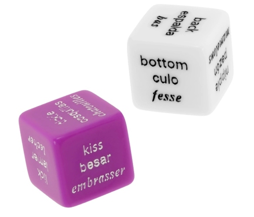 COVERME Intimate Dice Game Multilingual Set with Satin Pouch 2cm