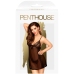 Penthouse Casual Seduction Babydoll Black S/M - Elegant Lace Lingerie Set
