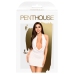 Penthouse Heart Rob Dress White L/XL - Elegant Open Back Design