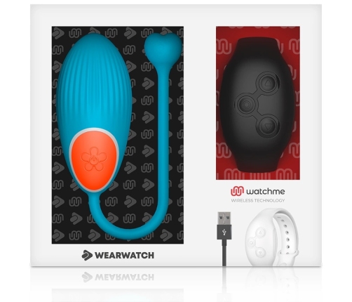 WEARWATCH AD EGG Blue - Remote-Controlled Intimate Device, Waterproof, 7 Modes