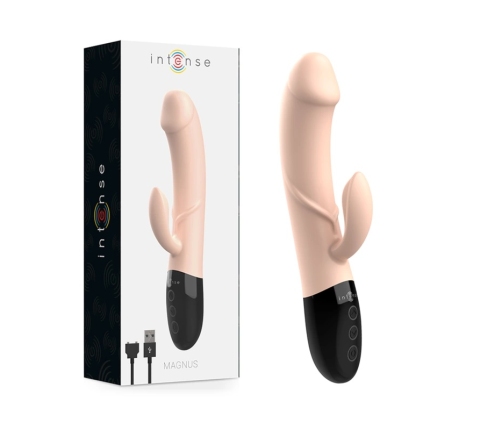 Intense Magnus Dual Natural Rechargeable Silicone Vibrating System 21cm