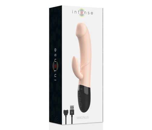 Intense Magnus Dual Natural Rechargeable Silicone Vibrating System 21cm
