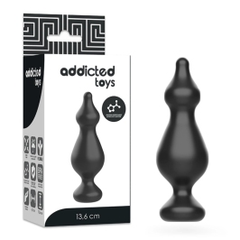 Addicted Toys Silicone Plug 13.6 cm Black - Anatomical Training Model Addicted Toys Silicone Plug 13.6 cm Black - Anatomical Training Model