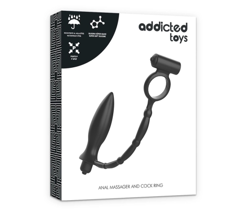 ADDICTED TOYS - PLUG ANAL CON ANILLO VIBRADOR