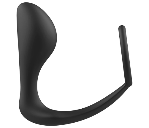 ADDICTED TOYS - PLUG ANAL CON ANILLO SILICONA NEGRO