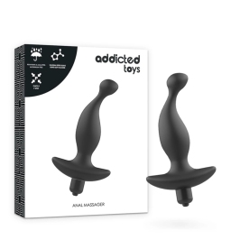 Addicted Toys Model 1 Intimate Black Vibrating Silicone Massager 8x1.5cm Addicted Toys Model 1 Intimate Black Vibrating Silicone Massager 8x1.5cm
