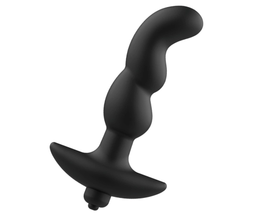 Addicted Toys Anal Massager Model 2 - Black, Vibrating Silicone, 8x1.5cm