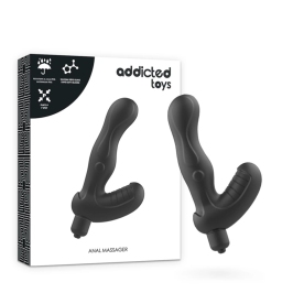 Addicted Toys P-Spot Silicone Prostate Stimulator Vibrating 8x1.5cm Black Addicted Toys P-Spot Silicone Prostate Stimulator Vibrating 8x1.5cm Black