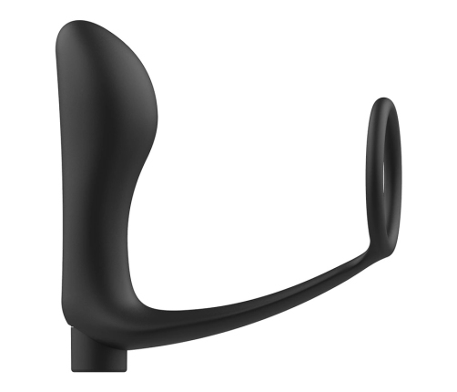 Addicted Toys Black Rechargeable Anal Plug & Ring Set with Remote Control