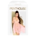 Penthouse Naughty Doll Babydoll Pink L/XL - Elegant Lace Nightwear Set