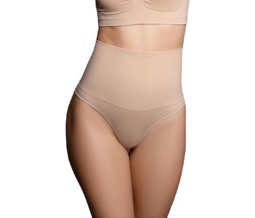 Bye Bra High Waist Seamless Thong Shaping Girdle Beige L