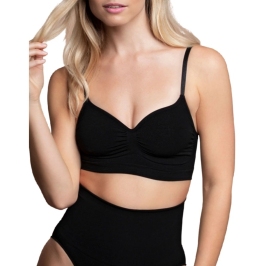 Bye Bra Seamless Medium Control Bra Black M - Shaping Comfortwear