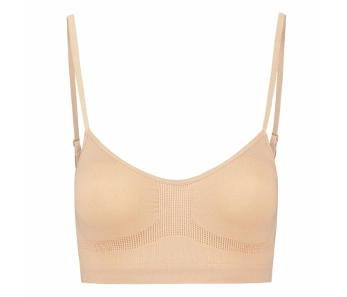 Bye Bra Seamless Medium Control Bra XL Beige Comfort Fit