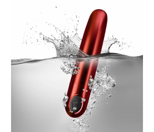 Rocks-Off RO-80mm Color Me Orgasmic Vibrating Bullet, Red, 10 Functions