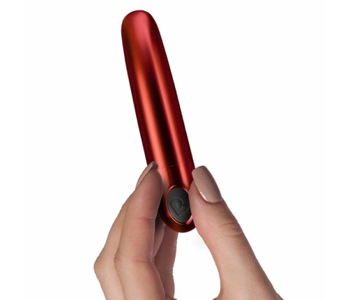 Rocks-Off RO-80mm Color Me Orgasmic Vibrating Bullet, Red, 10 Functions