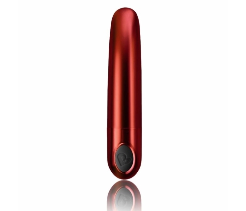 Rocks-Off RO-80mm Color Me Orgasmic Vibrating Bullet, Red, 10 Functions