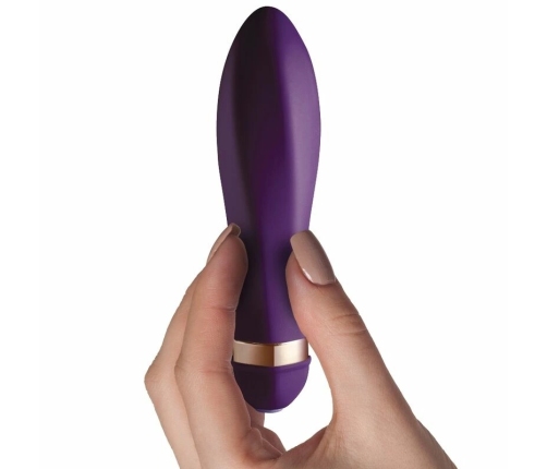 Rocks-Off Twister 10-Mode Waterproof Intimate Massager, Purple Silicone