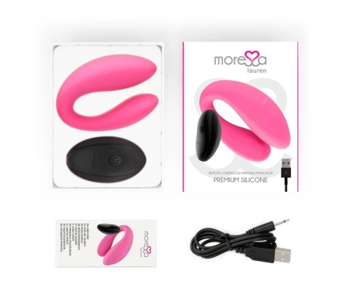Moressa Lauren Remote-Controlled Dual-Motor Intimate System, Silicone, Purple