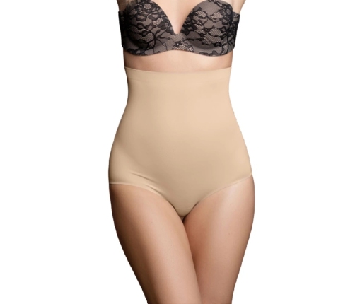 Bye Bra Seamless High Waist Panty Beige XL - Lightweight Invisible Comfort