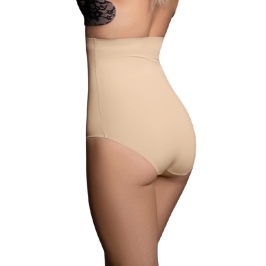 Bye Bra Seamless High Waist Briefs XXL Beige - Lightweight Comfort Fit