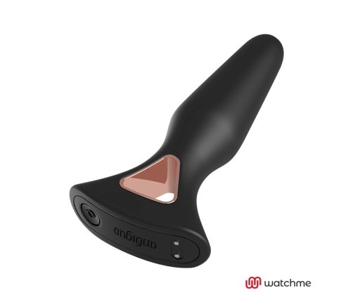 ANBIGUO Alexandru Silicone Intimate Plug with WATCHME Remote, 13.6 cm, Black