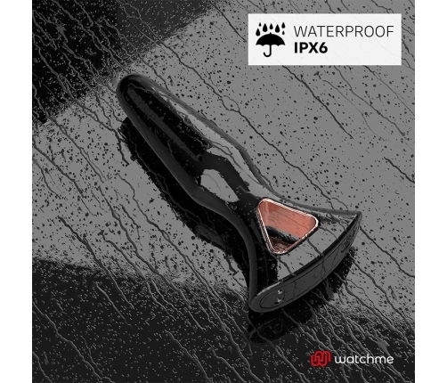 ANBIGUO Alexandru Silicone Intimate Plug with WATCHME Remote, 13.6 cm, Black