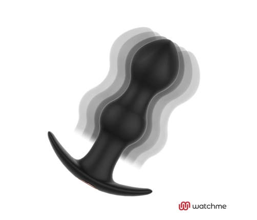 ANBIGUO Tiberio Intimate Plug with WATCHME Remote - 7 Modes, Black, 12.2 cm