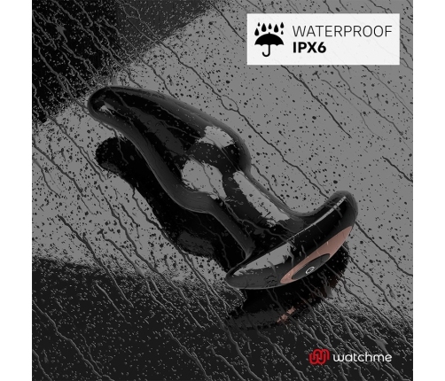 ANBIGUO - WATCHME CONTROL REMOTO PLUG ANAL VIBRADOR CON ROTACIÓN DE PERLAS AMADEUS