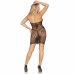 Leg Avenue Multi Net Halter Mini Dress Black One Size