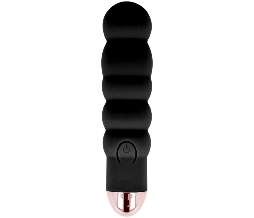 Dolce Vita Six Black - USB Rechargeable Silicone Model, 7 Modes, 13 cm