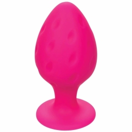 CalExotics Cheeky Silicone Plug Pink - Compact & Waterproof Design