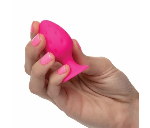 CalExotics Cheeky Silicone Plug Pink - Compact & Waterproof Design