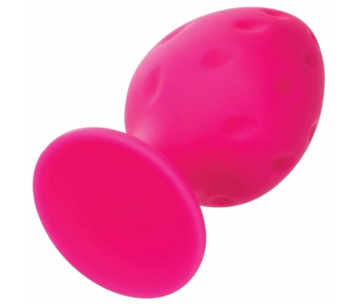CalExotics Cheeky Silicone Plug Pink - Compact & Waterproof Design