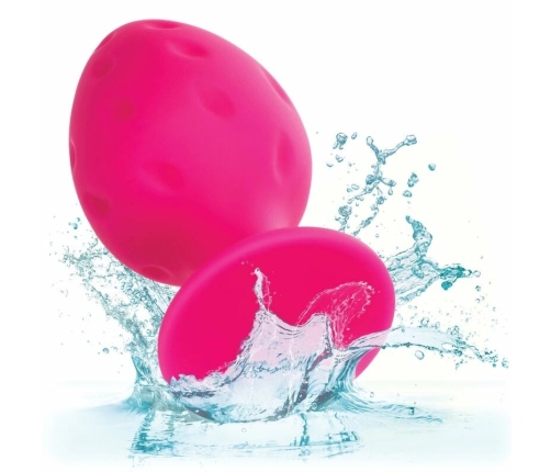 CalExotics Cheeky Silicone Plug Pink - Compact & Waterproof Design