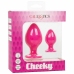 CalExotics Cheeky Silicone Plug Pink - Compact & Waterproof Design