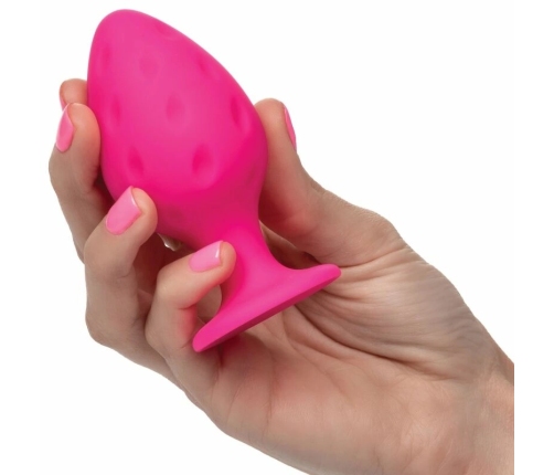 CalExotics Cheeky Silicone Plug Pink - Compact & Waterproof Design