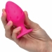 CalExotics Cheeky Silicone Plug Pink - Compact & Waterproof Design