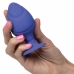 CalExotics Cheeky Silicone Plug Purple Waterproof Two Sizes