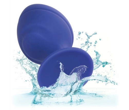 CalExotics Cheeky Silicone Plug Purple Waterproof Two Sizes